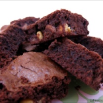 Brownies de tres chocolates 5