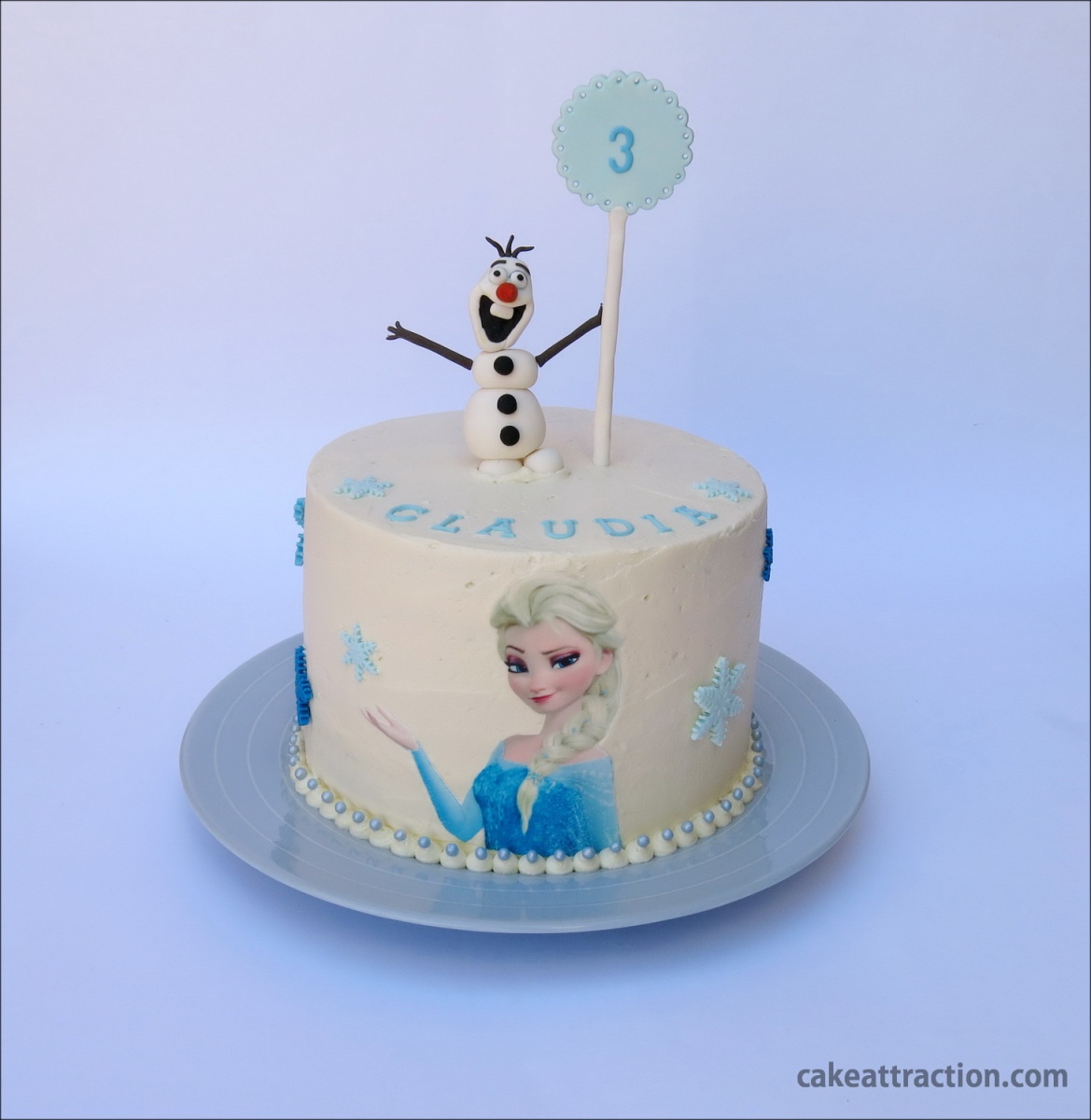 Tarta Frozen (Princesa Disney Elsa y Olaf) | CAKE ATTRACTION